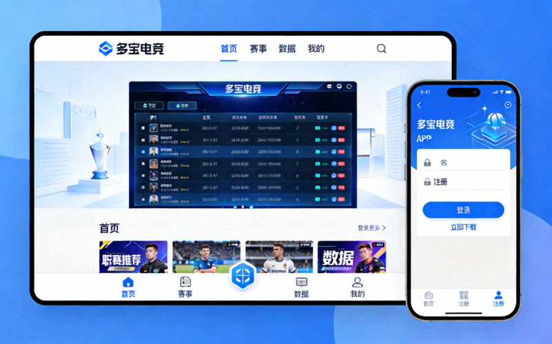 多宝电竞网页版与APP界面